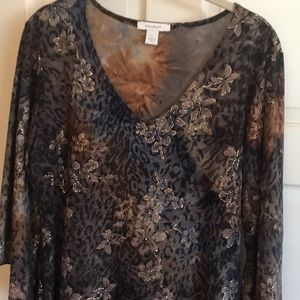 Dress Barn Top with Bell Sleeve